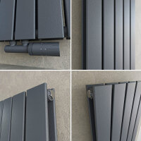 ELEGANCE radiateur eau chaude acier anthracite 31 x 120 cm