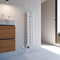 FRAICHE sèche serviette radiateur salle de bain Blanc 20 x 100 cm