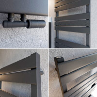 JOIE sèche serviette radiateur salle de bain anthracite 50 x 120 cm