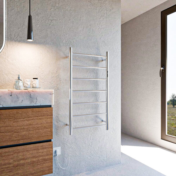 PURETE sèche serviette électrique sans fluide chrome 50 x 100 cm