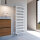 TENDRE sèche serviette électrique radiateur salle de bain électrique Blanc 50 x 134 cm avec résistance intelligente