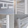 BONNET sèche serviette radiateur salle de bain Blanc 50 x 140 cm avec vanne thermostatique